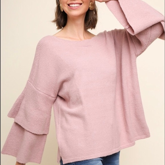 Layered Sleeve Knit Top - Picture 6 of 7